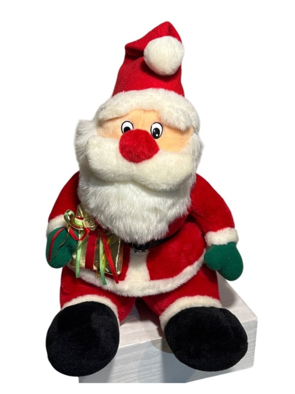 Santa Claus Plush Stuffed Toy With Red Suit & White Beard 14"